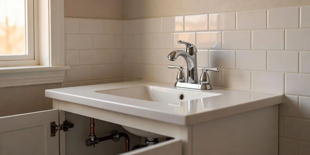Plumbing service scope; abstract or generic visuals only, no fake customer photos.